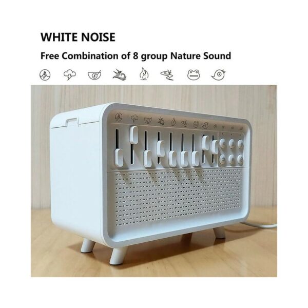 white noise night light humidifier for sleep, sound box white noise sound machine