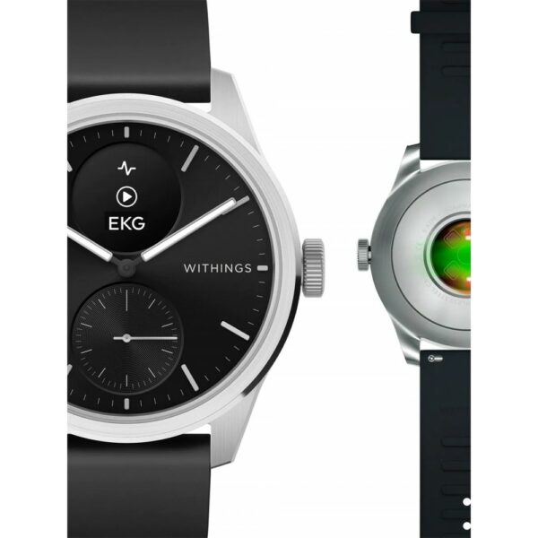 withings smart watch scanwatch 42mm black (wh hwa10)
