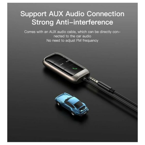 yesido yau32 wireless aux car fm receiver audio adapter