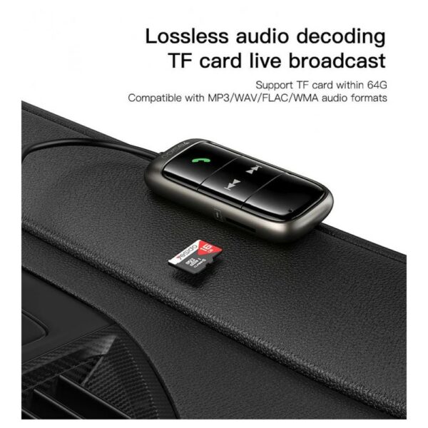 yesido yau32 wireless aux car fm receiver audio adapter
