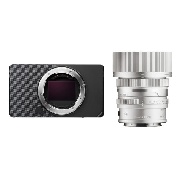 sigma bf mirrorless (black) with 35mm f2 (silver)