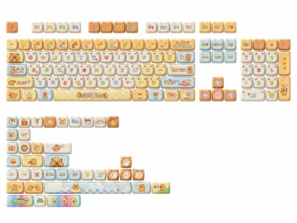 akko capybara full keycap set
