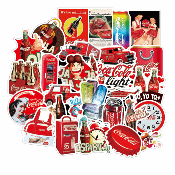 coca cola sticker pack