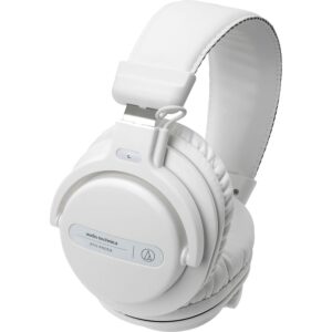 audio technica ath pro5x dj headphones (white)