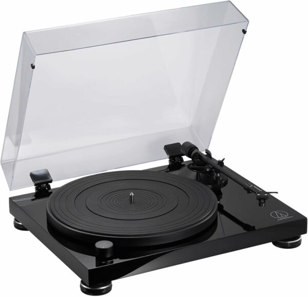 audio technica at lpw50pb fully manual belt drive turntable (4961310152192)