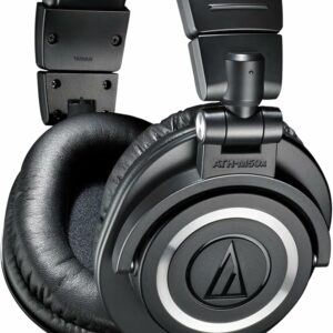 audio technica ath m50x monitor headphones (black)