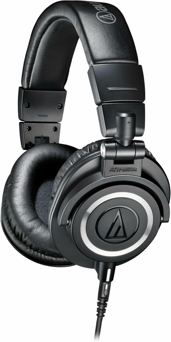 audio technica ath m50x monitor headphones (black)