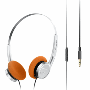 fiio f4411w snowsky wind on ear wired headphone (silver)