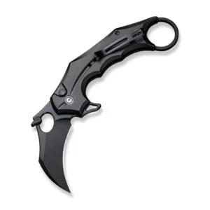 civivi incisor ii flipper & thumb hole & button lock knife aluminum handle
