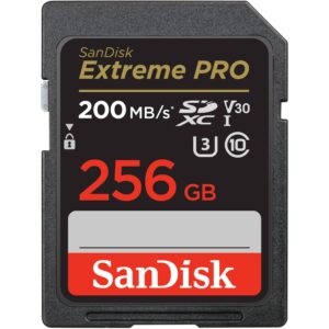 sandisk extreme pro sdxc uhs i card (256gb)