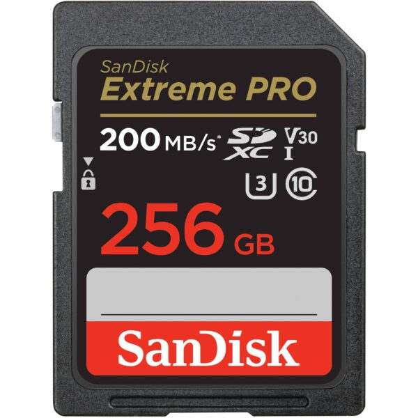 sandisk extreme pro sdxc uhs i card (256gb)