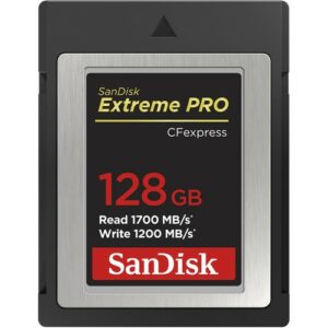 sandisk extreme pro cfexpress card type b (128gb)