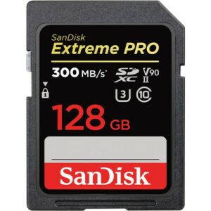 sandisk extreme pro sdxc uhs ii card (128gb)