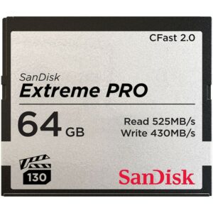sandisk extreme pro cfast 2.0 card (64gb)