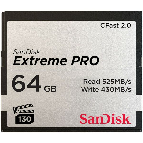 sandisk extreme pro cfast 2.0 card (64gb)