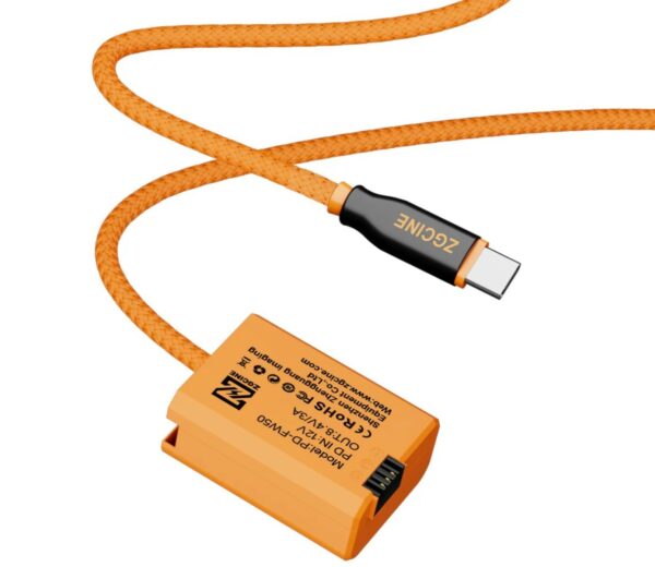 zgcine usb c pd to fw50 dummy battery