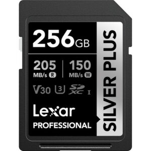 lexar professional silver plus sdxc uhs i (256gb)