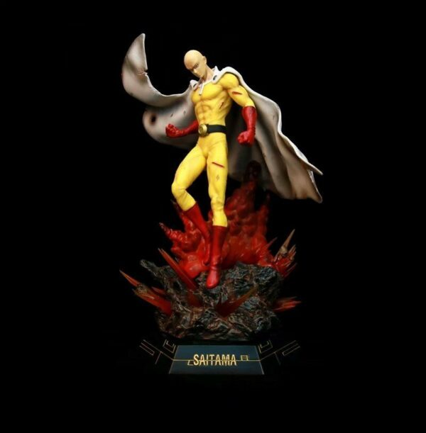 one punch man saitama statue figure (43cm) (101225856)