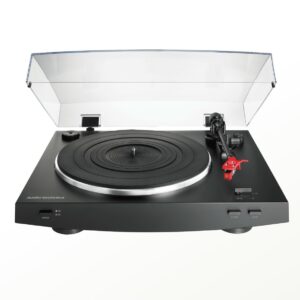 audio technica at lp3bk belt drive stereo turntable (black)