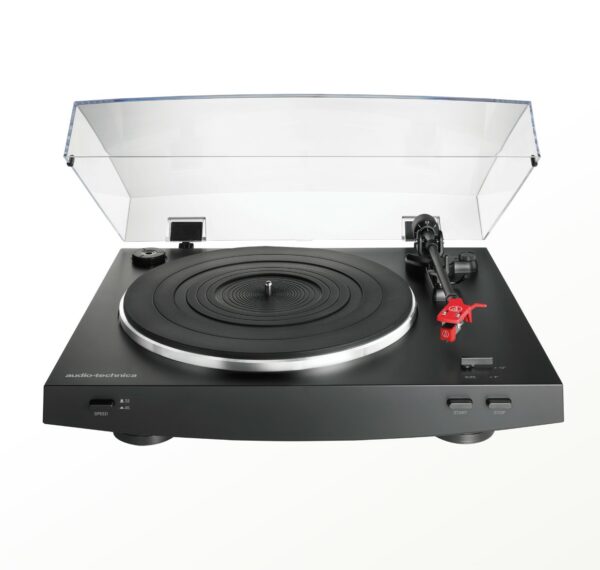 audio technica at lp3bk belt drive stereo turntable (black)