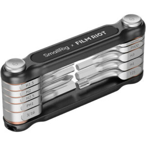 smallrig x film riot 10 in 1 folding wrench set (black)