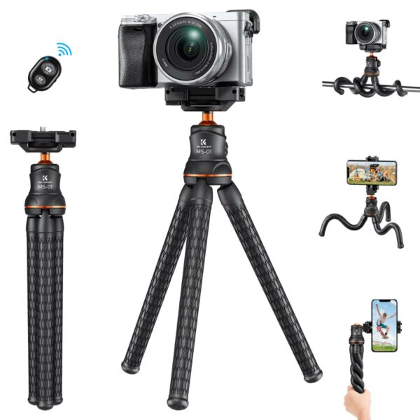 k&f concept camera mini flexible tripod