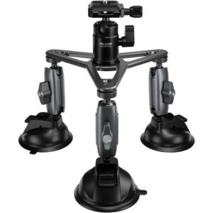 telesin triple suction cup camera mount