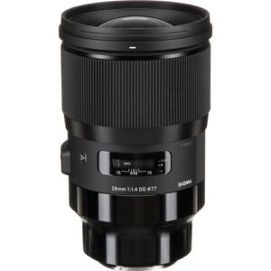 sigma 28mm f/1.4 dg hsm art lens (sony e mount)