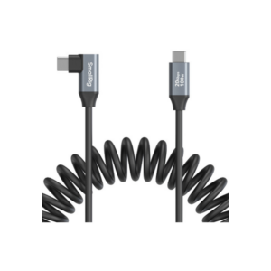 smallrig usb c straight to right angled coiled data cable