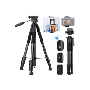 k&f concept lightweight tripod with remote & phone holder