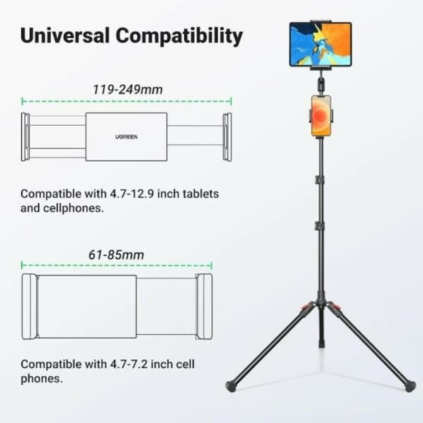 ugreen 15647 tablet and phone tripod stand