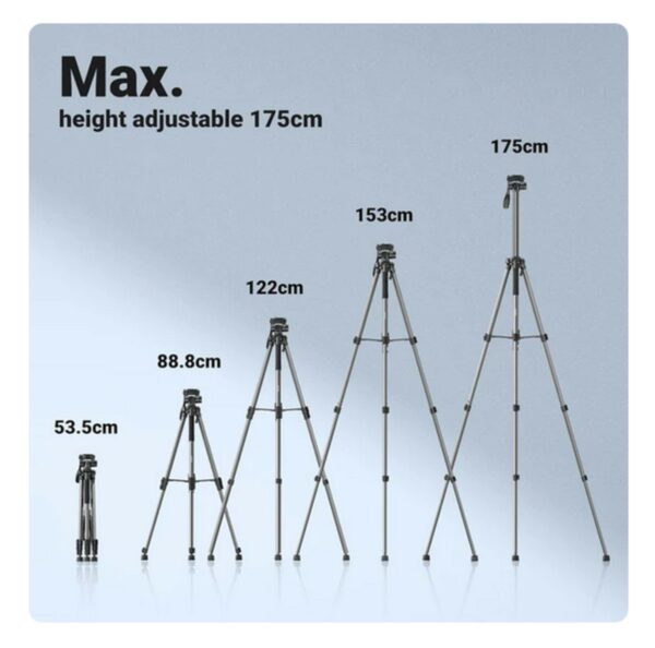 ugreen 15187 professional tripod for phone & camera
