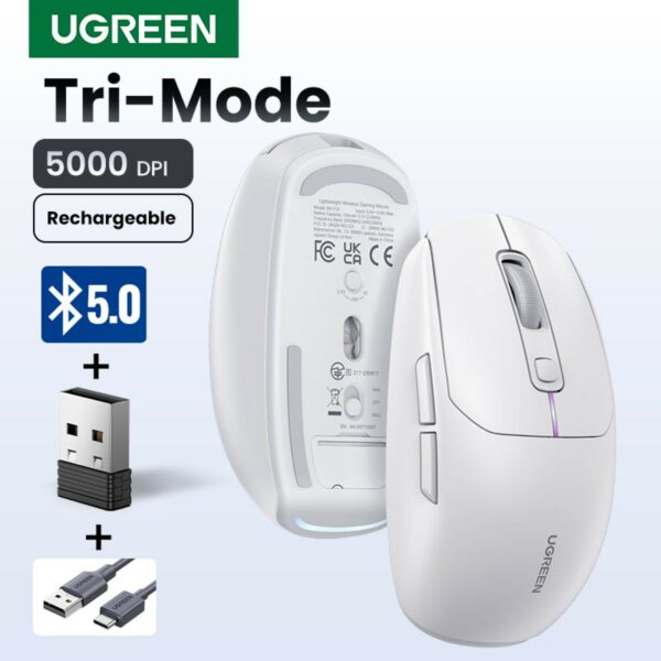 ugreen 15629 3 modes mouse white