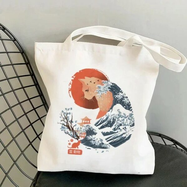 the great wave of kanagawa tote bag
