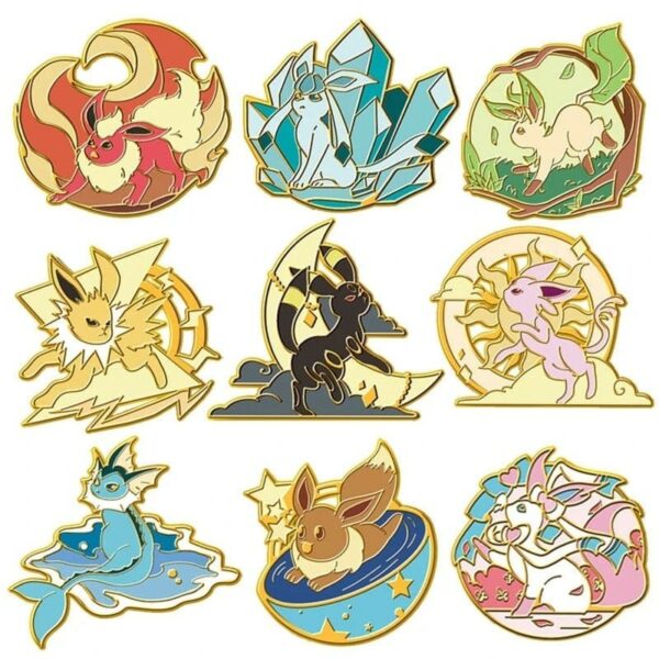 pokemon eeveelutions enamel pins