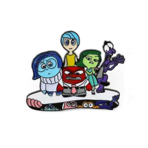 inside out emotions group enamel pin
