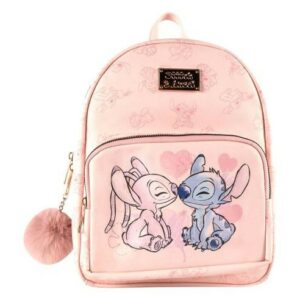 disney stitch and angel pink backpack