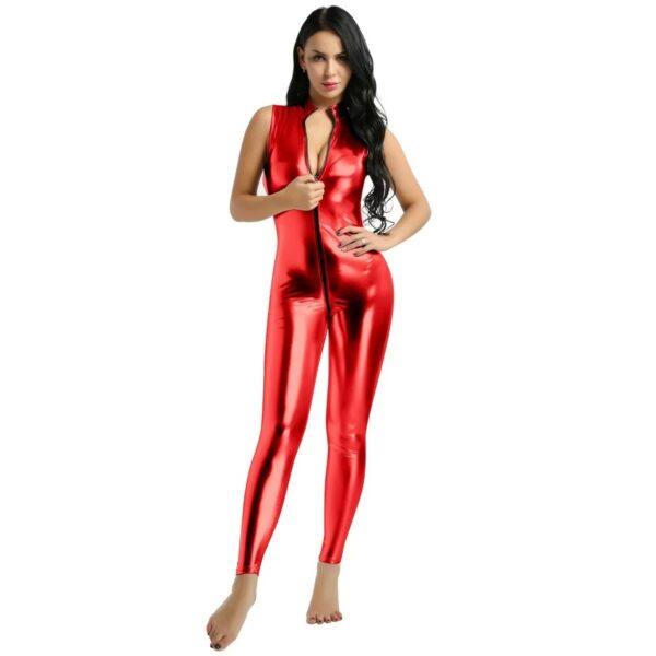 faux leather bodysuit