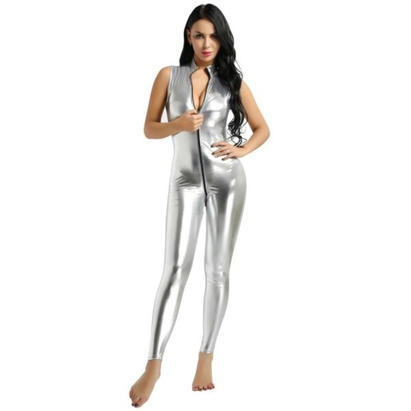 faux leather bodysuit