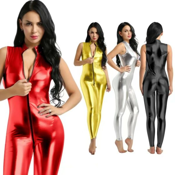 faux leather bodysuit