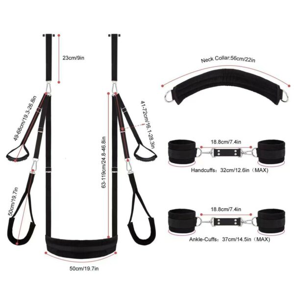 adjustable bondage posture strap