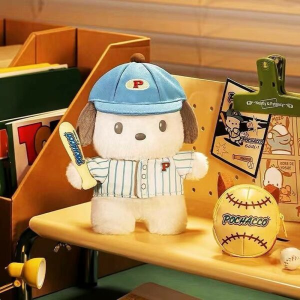 sanrio pochacco powerbank martube plushie set