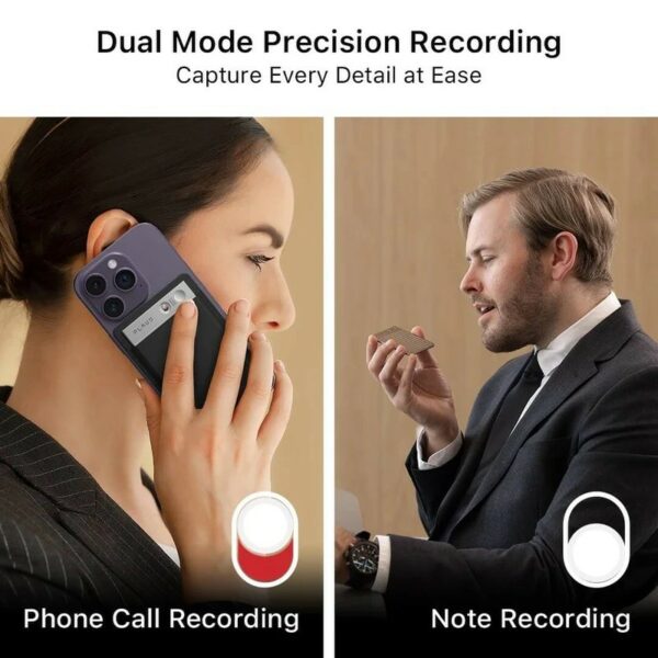 plaud note ai voice recorder (black magnetic case included)