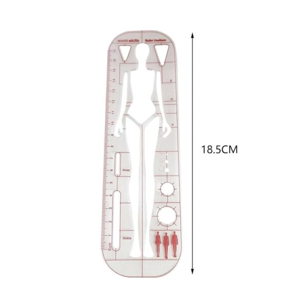 human template fashion ruler (woman body)