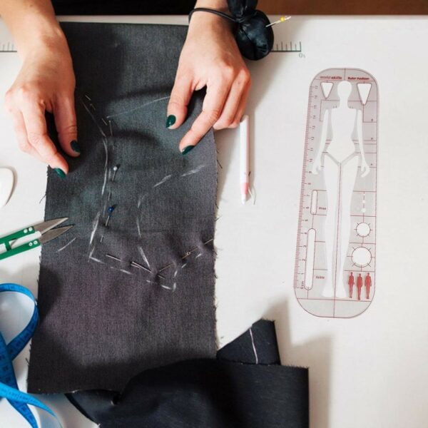 human template fashion ruler (woman body)