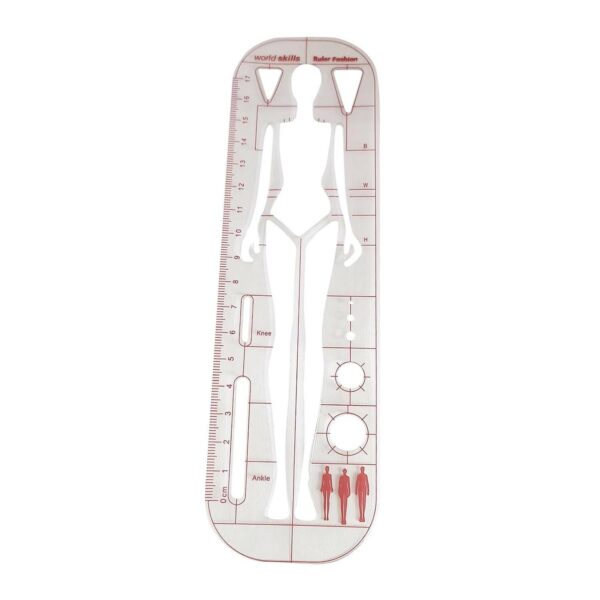human template fashion ruler (woman body)