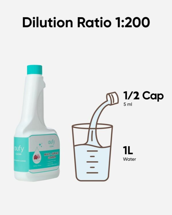 anker eufy hard floor cleaning solution 2 bottles (t29c3121)