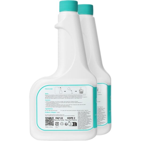 anker eufy hard floor cleaning solution 2 bottles (t29c3121)