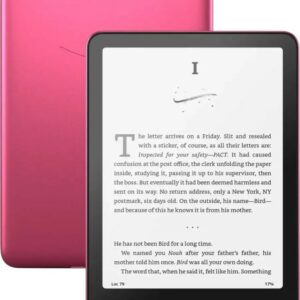 amazon kindle paperwhite signature edition metallic raspberry (32 gb)