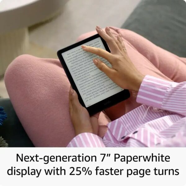 amazon kindle paperwhite signature edition metallic raspberry (32 gb)